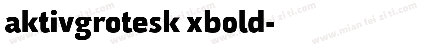 aktivgrotesk xbold字体转换